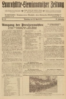 Laurahütte-Siemianowitzer Zeitung : enzige älteste und gelesenste Zeitung von Laurahütte-Siemianowitz mit wöchentlicher Unterhaitungsbeilage. 1932, nr 65