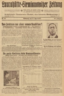 Laurahütte-Siemianowitzer Zeitung : enzige älteste und gelesenste Zeitung von Laurahütte-Siemianowitz mit wöchentlicher Unterhaitungsbeilage. 1932, nr 66