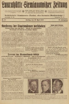Laurahütte-Siemianowitzer Zeitung : enzige älteste und gelesenste Zeitung von Laurahütte-Siemianowitz mit wöchentlicher Unterhaitungsbeilage. 1932, nr 67
