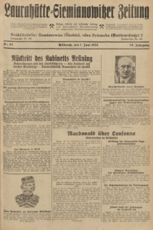 Laurahütte-Siemianowitzer Zeitung : enzige älteste und gelesenste Zeitung von Laurahütte-Siemianowitz mit wöchentlicher Unterhaitungsbeilage. 1932, nr 83