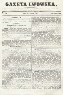Gazeta Lwowska. 1851, nr 8