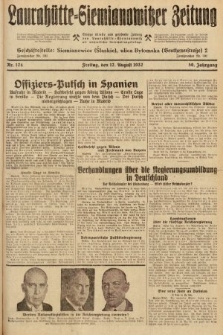 Laurahütte-Siemianowitzer Zeitung : enzige älteste und gelesenste Zeitung von Laurahütte-Siemianowitz mit wöchentlicher Unterhaitungsbeilage. 1932, nr 124