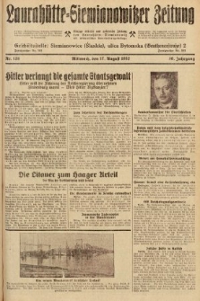 Laurahütte-Siemianowitzer Zeitung : enzige älteste und gelesenste Zeitung von Laurahütte-Siemianowitz mit wöchentlicher Unterhaitungsbeilage. 1932, nr 126