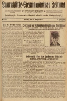 Laurahütte-Siemianowitzer Zeitung : enzige älteste und gelesenste Zeitung von Laurahütte-Siemianowitz mit wöchentlicher Unterhaitungsbeilage. 1932, nr 128