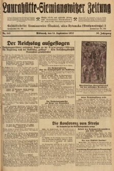 Laurahütte-Siemianowitzer Zeitung : enzige älteste und gelesenste Zeitung von Laurahütte-Siemianowitz mit wöchentlicher Unterhaitungsbeilage. 1932, nr 142