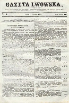 Gazeta Lwowska. 1851, nr 11