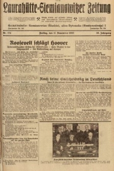 Laurahütte-Siemianowitzer Zeitung : enzige älteste und gelesenste Zeitung von Laurahütte-Siemianowitz mit wöchentlicher Unterhaitungsbeilage. 1932, nr 174