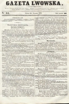 Gazeta Lwowska. 1851, nr 14