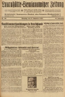 Laurahütte-Siemianowitzer Zeitung : enzige älteste und gelesenste Zeitung von Laurahütte-Siemianowitz mit wöchentlicher Unterhaitungsbeilage. 1932, nr 180