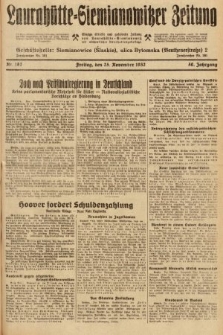 Laurahütte-Siemianowitzer Zeitung : enzige älteste und gelesenste Zeitung von Laurahütte-Siemianowitz mit wöchentlicher Unterhaitungsbeilage. 1932, nr 182