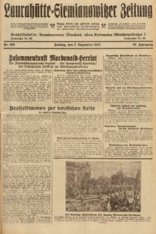 Laurahütte-Siemianowitzer Zeitung : enzige älteste und gelesenste Zeitung von Laurahütte-Siemianowitz mit wöchentlicher Unterhaitungsbeilage. 1932, nr 186