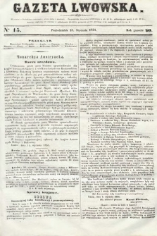 Gazeta Lwowska. 1851, nr 15