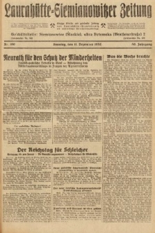Laurahütte-Siemianowitzer Zeitung : enzige älteste und gelesenste Zeitung von Laurahütte-Siemianowitz mit wöchentlicher Unterhaitungsbeilage. 1932, nr 190