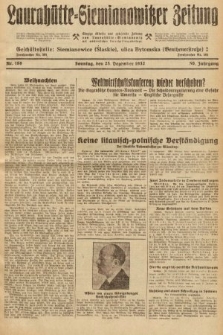 Laurahütte-Siemianowitzer Zeitung : enzige älteste und gelesenste Zeitung von Laurahütte-Siemianowitz mit wöchentlicher Unterhaitungsbeilage. 1932, nr 198