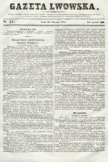 Gazeta Lwowska. 1851, nr 17