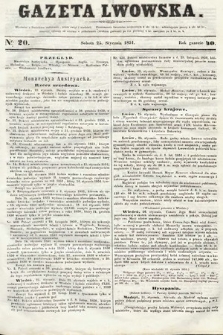 Gazeta Lwowska. 1851, nr 20
