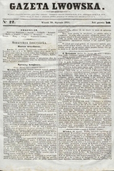 Gazeta Lwowska. 1851, nr 22