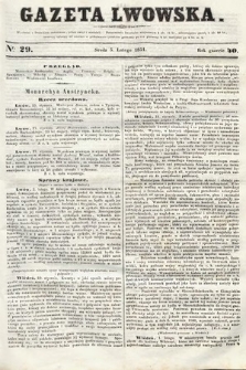 Gazeta Lwowska. 1851, nr 29