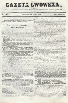 Gazeta Lwowska. 1851, nr 33
