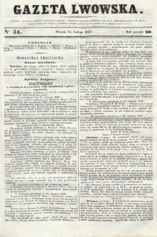 Gazeta Lwowska. 1851, nr 34