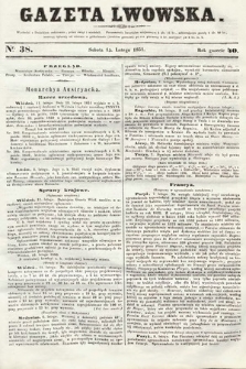 Gazeta Lwowska. 1851, nr 38
