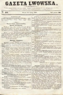 Gazeta Lwowska. 1851, nr 40