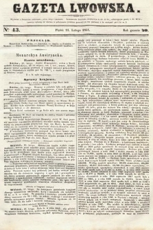 Gazeta Lwowska. 1851, nr 43