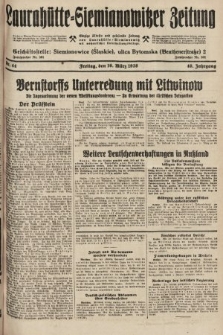 Laurahütte-Siemianowitzer Zeitung : enzige älteste und gelesenste Zeitung von Laurahütte-Siemianowitz mit wöchentlicher Unterhaitungsbeilage. 1928, nr 44