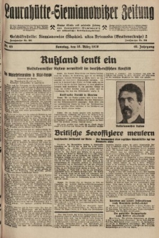 Laurahütte-Siemianowitzer Zeitung : enzige älteste und gelesenste Zeitung von Laurahütte-Siemianowitz mit wöchentlicher Unterhaitungsbeilage. 1928, nr 45