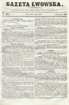 Gazeta Lwowska. 1851, nr 46