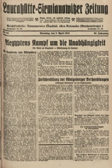 Laurahütte-Siemianowitzer Zeitung : enzige älteste und gelesenste Zeitung von Laurahütte-Siemianowitz mit wöchentlicher Unterhaitungsbeilage. 1928, nr 54