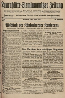 Laurahütte-Siemianowitzer Zeitung : enzige älteste und gelesenste Zeitung von Laurahütte-Siemianowitz mit wöchentlicher Unterhaitungsbeilage. 1928, nr 55