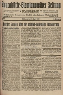 Laurahütte-Siemianowitzer Zeitung : enzige älteste und gelesenste Zeitung von Laurahütte-Siemianowitz mit wöchentlicher Unterhaitungsbeilage. 1928, nr 58