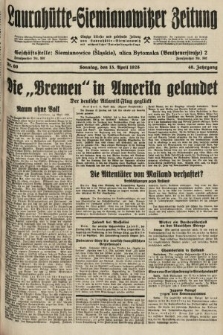 Laurahütte-Siemianowitzer Zeitung : enzige älteste und gelesenste Zeitung von Laurahütte-Siemianowitz mit wöchentlicher Unterhaitungsbeilage. 1928, nr 60