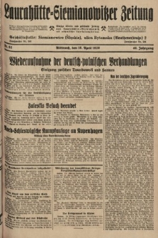 Laurahütte-Siemianowitzer Zeitung : enzige älteste und gelesenste Zeitung von Laurahütte-Siemianowitz mit wöchentlicher Unterhaitungsbeilage. 1928, nr 62
