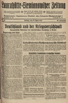 Laurahütte-Siemianowitzer Zeitung : enzige älteste und gelesenste Zeitung von Laurahütte-Siemianowitz mit wöchentlicher Unterhaitungsbeilage. 1928, nr 63