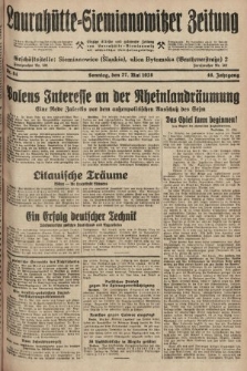 Laurahütte-Siemianowitzer Zeitung : enzige älteste und gelesenste Zeitung von Laurahütte-Siemianowitz mit wöchentlicher Unterhaitungsbeilage. 1928, nr 84
