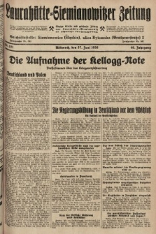 Laurahütte-Siemianowitzer Zeitung : enzige älteste und gelesenste Zeitung von Laurahütte-Siemianowitz mit wöchentlicher Unterhaitungsbeilage. 1928, nr 101