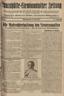 Laurahütte-Siemianowitzer Zeitung : enzige älteste und gelesenste Zeitung von Laurahütte-Siemianowitz mit wöchentlicher Unterhaitungsbeilage. 1928, nr 113