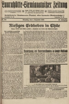 Laurahütte-Siemianowitzer Zeitung : enzige älteste und gelesenste Zeitung von Laurahütte-Siemianowitz mit wöchentlicher Unterhaitungsbeilage. 1928, nr 192