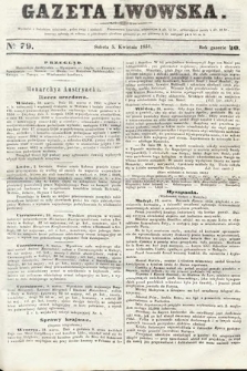Gazeta Lwowska. 1851, nr 79