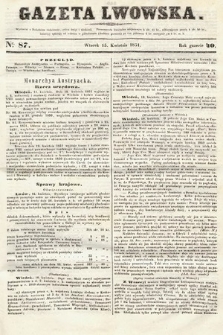Gazeta Lwowska. 1851, nr 87