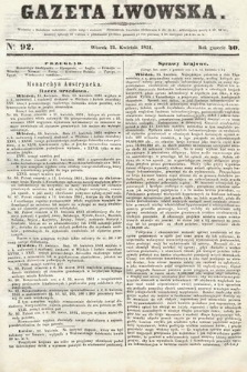 Gazeta Lwowska. 1851, nr 92