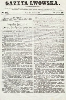 Gazeta Lwowska. 1851, nr 95