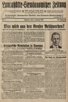 Laurahütte-Siemianowitzer Zeitung : enzige älteste und gelesenste Zeitung von Laurahütte-Siemianowitz mit wöchentlicher Unterhaitungsbeilage. 1931, nr 2