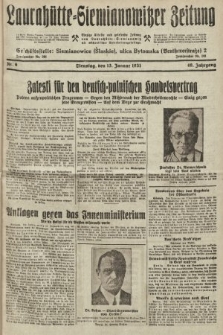 Laurahütte-Siemianowitzer Zeitung : enzige älteste und gelesenste Zeitung von Laurahütte-Siemianowitz mit wöchentlicher Unterhaitungsbeilage. 1931, nr 6