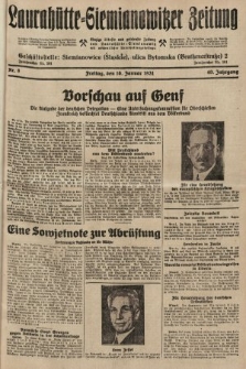 Laurahütte-Siemianowitzer Zeitung : enzige älteste und gelesenste Zeitung von Laurahütte-Siemianowitz mit wöchentlicher Unterhaitungsbeilage. 1931, nr 8