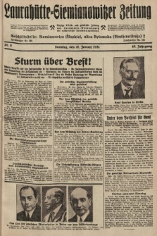Laurahütte-Siemianowitzer Zeitung : enzige älteste und gelesenste Zeitung von Laurahütte-Siemianowitz mit wöchentlicher Unterhaitungsbeilage. 1931, nr 9