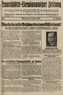 Laurahütte-Siemianowitzer Zeitung : enzige älteste und gelesenste Zeitung von Laurahütte-Siemianowitz mit wöchentlicher Unterhaitungsbeilage. 1931, nr 11