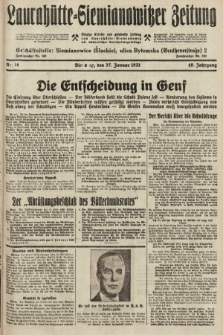 Laurahütte-Siemianowitzer Zeitung : enzige älteste und gelesenste Zeitung von Laurahütte-Siemianowitz mit wöchentlicher Unterhaitungsbeilage. 1931, nr 14